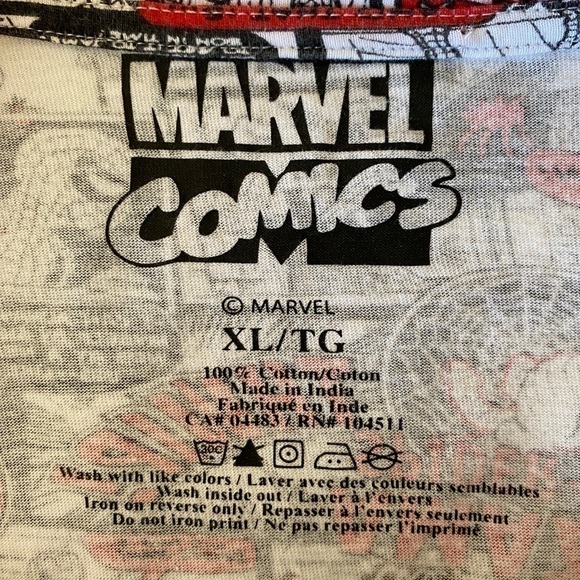 Marvel Comics Amazing Spiderman Comic Strip White T Shirt  Adult XLG - Picture 4 of 9